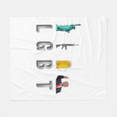 Couverture Polaire LGBT - Armes de la liberté Bière Trump 6 (Devant (Horizontal))