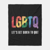 Couverture Polaire LGBTQ faisons en sorte que Biden arrête complèteme (Devant)