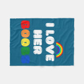 Couverture Polaire Lgbtq+ Lesbian Matching Couples Compliment I Love  (Devant (Horizontal))