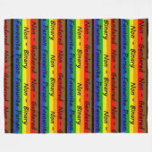 Couverture Polaire LGBTQ+ Personne préférée Blanche polaire (Devant (Horizontal))