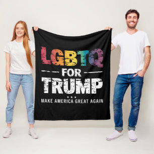 COUVERTURE POLAIRE LGBTQ POUR TRUMP GAY LESBIENNE POUR TRUMP 2024 