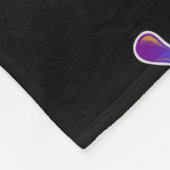 Couverture Polaire LGBTQIA Rainbow Pride Motif de champignon (Coin)