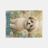 Couverture Polaire Lhasa Apso Puppy Fleece Blanket (Devant (Horizontal))
