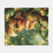 Couverture Polaire L'hiver dans les pins (Devant (Horizontal))