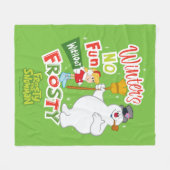 Couverture Polaire L'hiver ne s'amuse pas sans Frosty le Snowman™ (Devant (Horizontal))