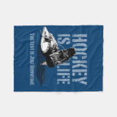 Couverture Polaire L'hockey est la vie (Devant (Horizontal))