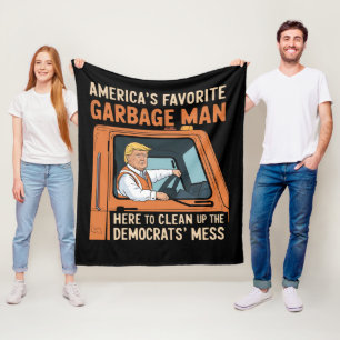 Couverture Polaire L'homme à ordures préféré d'Amérique Trump 45 47 É