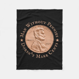 Couverture Polaire L'Homme Sans L'Argent Ne Fait Pas De Cents Trump