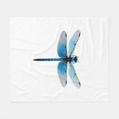 Couverture Polaire Libellule bleue - Ento amateur d'insectes faune (Devant (Horizontal))