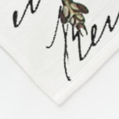 Couverture Polaire libellule et fleurs (Coin)