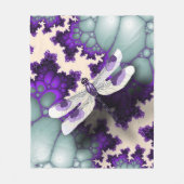 Couverture Polaire libellule violette (Devant)