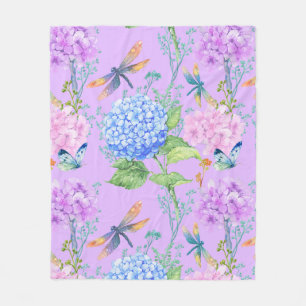 Couverture Polaire Libellules dans le jardin