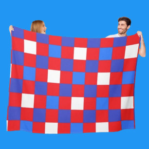 Couverture Polaire Liberté et poils à lint - Plaid polaire patriotiqu