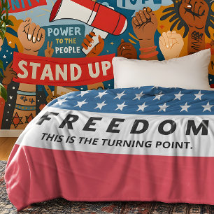 Couverture Polaire Liberté Un Véritable Patriote