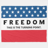 Couverture Polaire Liberté Un Véritable Patriote (Devant (Horizontal))