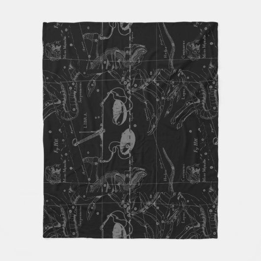 Couverture Polaire Libra Constellation Map Hevelius 1690 sept oct. (Devant)