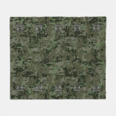 Couverture Polaire Libra Zodiac Connexion verte olive camo numérique (Devant (Horizontal))