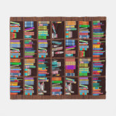 Couverture Polaire Librairie Lecteur Bookaholic Books Lover Bookworm (Devant (Horizontal))