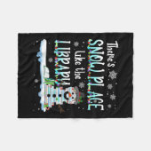Couverture Polaire Librarian There's Snow Place Like The Library Chri (Devant (Horizontal))