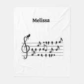 Couverture Polaire Libre en tant qu'oiseau, oiseaux chanteurs faisant (Devant)