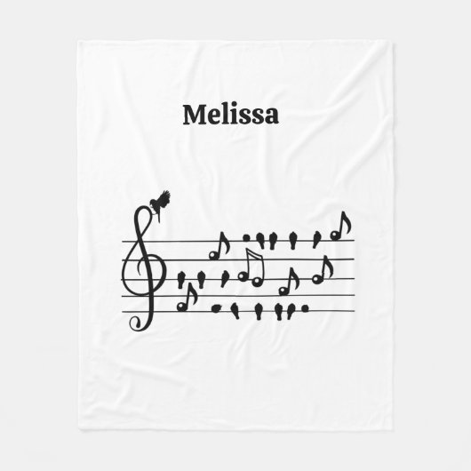 Couverture Polaire Libre en tant qu'oiseau, oiseaux chanteurs faisant (Devant)