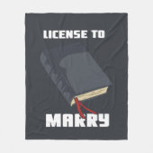 Couverture Polaire Licence d'officier mariage à épouser (Devant)