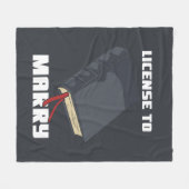 Couverture Polaire Licence d'officier mariage à épouser (Devant (Horizontal))