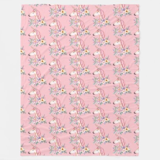 Couverture Polaire Licorne (Devant)