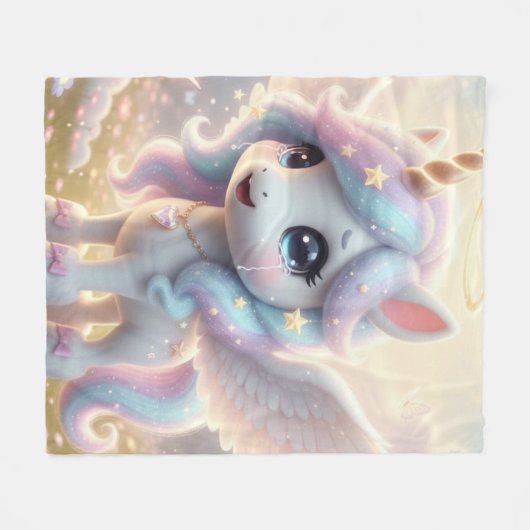 Couverture Polaire licorne 1 (Devant (Horizontal))