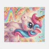 Couverture Polaire licorne 4 (Devant (Horizontal))