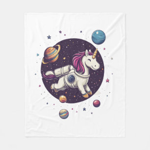 Couverture Polaire Licorne Astronaute de l'Espace (1)
