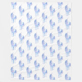 Couverture Polaire licorne blanche (Devant)