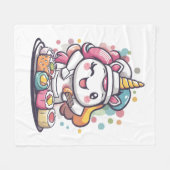 Couverture Polaire Licorne Chef Sushi (1) (Devant (Horizontal))