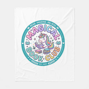 Couverture Polaire Licorne Club de Livre Magique T-shirt Drôle Graphi
