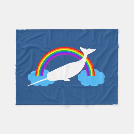 Couverture Polaire Licorne de mer (Devant (Horizontal))