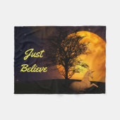 Couverture Polaire Licorne de minuit (Devant (Horizontal))