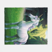Couverture Polaire Licorne Enchantée (Devant (Horizontal))