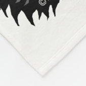 Couverture Polaire Licorne fraîche avec des sunglass d'arc-en-ciel (Coin)
