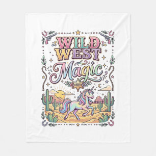 Couverture Polaire Licorne Magie Farfelue de l'Ouest Original