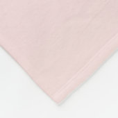 Couverture Polaire Licorne rose et fleurs (Coin)
