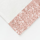 Couverture Polaire Licorne rose Girly d'or/roses floraux d'aquarelle (Coin)