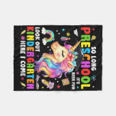 Couverture Polaire Licorne si longtemps diplômée de la maternelle ici (Devant (Horizontal))
