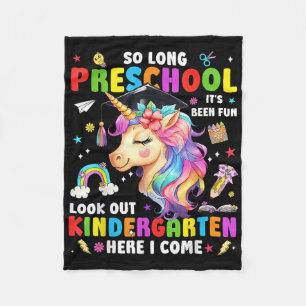 Couverture Polaire Licorne si longtemps diplômée de la maternelle ici