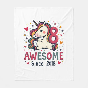 Couverture Polaire Licorne Vintage 8 Incroyable Depuis 2018 Arc-en-ci