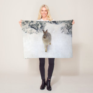 Couverture Polaire Lièvre d'hiver (lapin), Bruno Liljefors