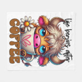 Couverture Polaire Life Begins After Coffee  (Devant (Horizontal))