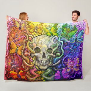 Couverture Polaire Life Death Rainbow Magic Fleece Blanket