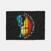 Couverture Polaire Life Is Short Guitar But Sweet For Certain  (Devant (Horizontal))