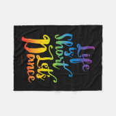 Couverture Polaire Life Is Short Let’s Dance (Devant (Horizontal))