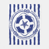 Couverture Polaire Lifebuoy et étoiles de mer (Devant)